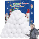 50-Pack Indoor Snow Toy Balls Soft Fake Snow Fight Set for Kids Party Games