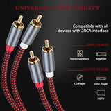Rca Cable 20 Ft 2Rca To 2Rca Cable 2Rca Male To 2-Rca Male Audio Stereo Subwoo