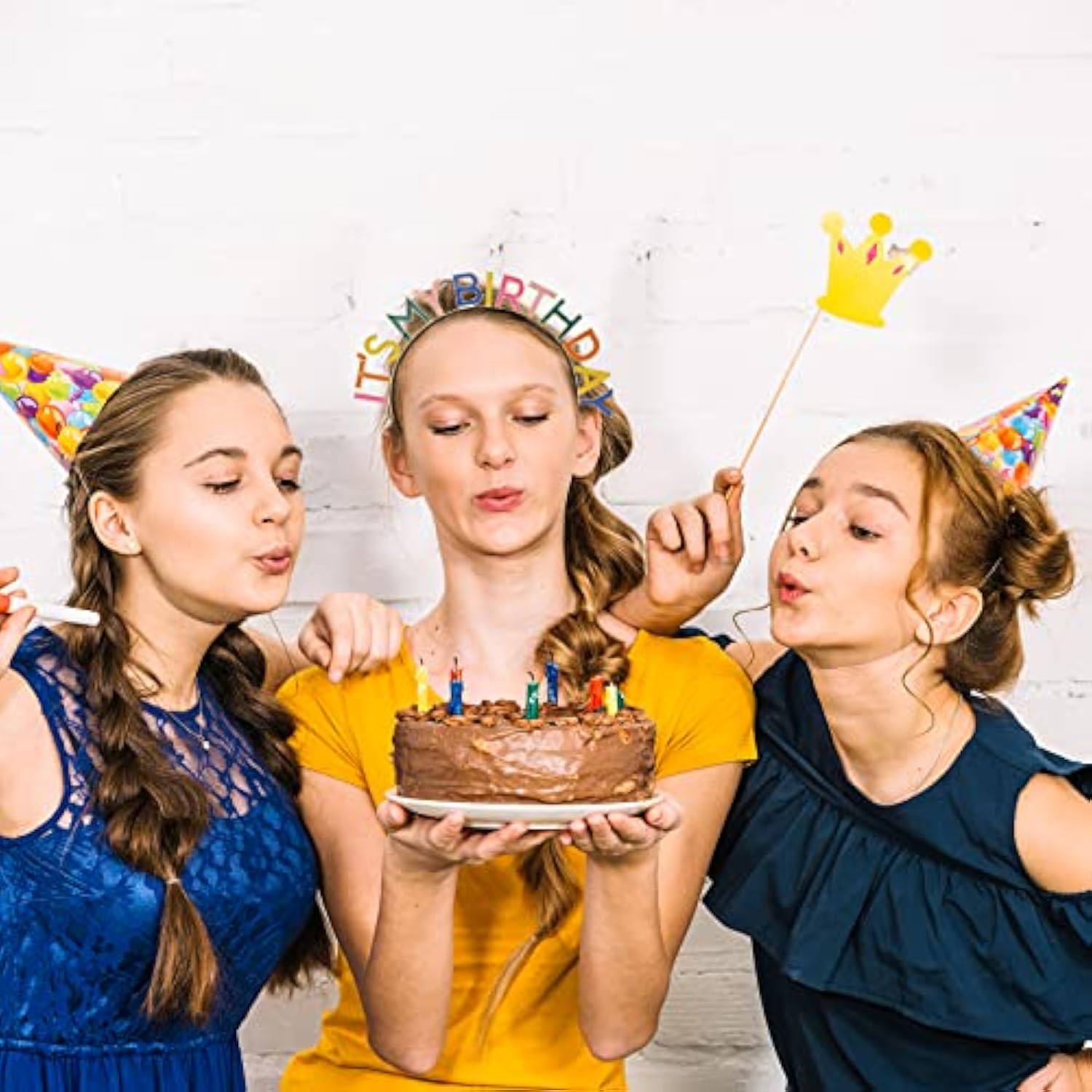 Birthday Crown It'S My Birthday Rhinestones Headband, Multicolor, Unisex-Adults
