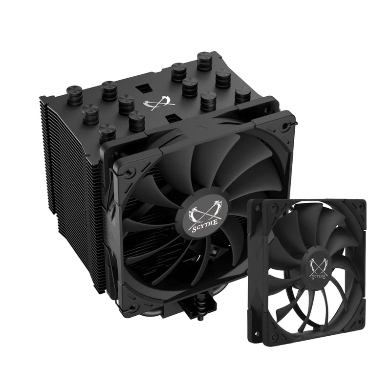 Mugen 5 Black Rev.C - Kaze Flex Black 120Mm Pwm Fan Bundle – Dual Fans Edition