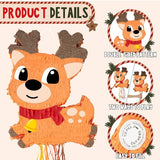 Christmas Reindeer Piñata - Pull String Christmas Elk Decorations