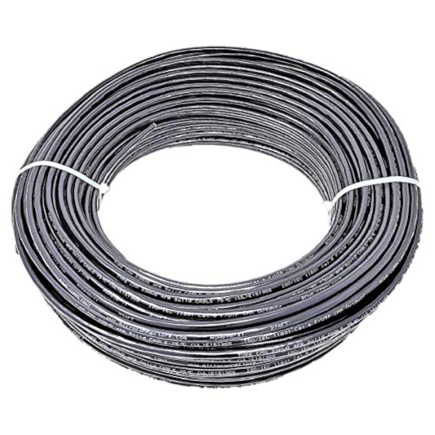 MICRO CONNECTORS 250 Feet Cat6 Solid (STP) Outdoor Bulk Ethernet 23AWG Cable (