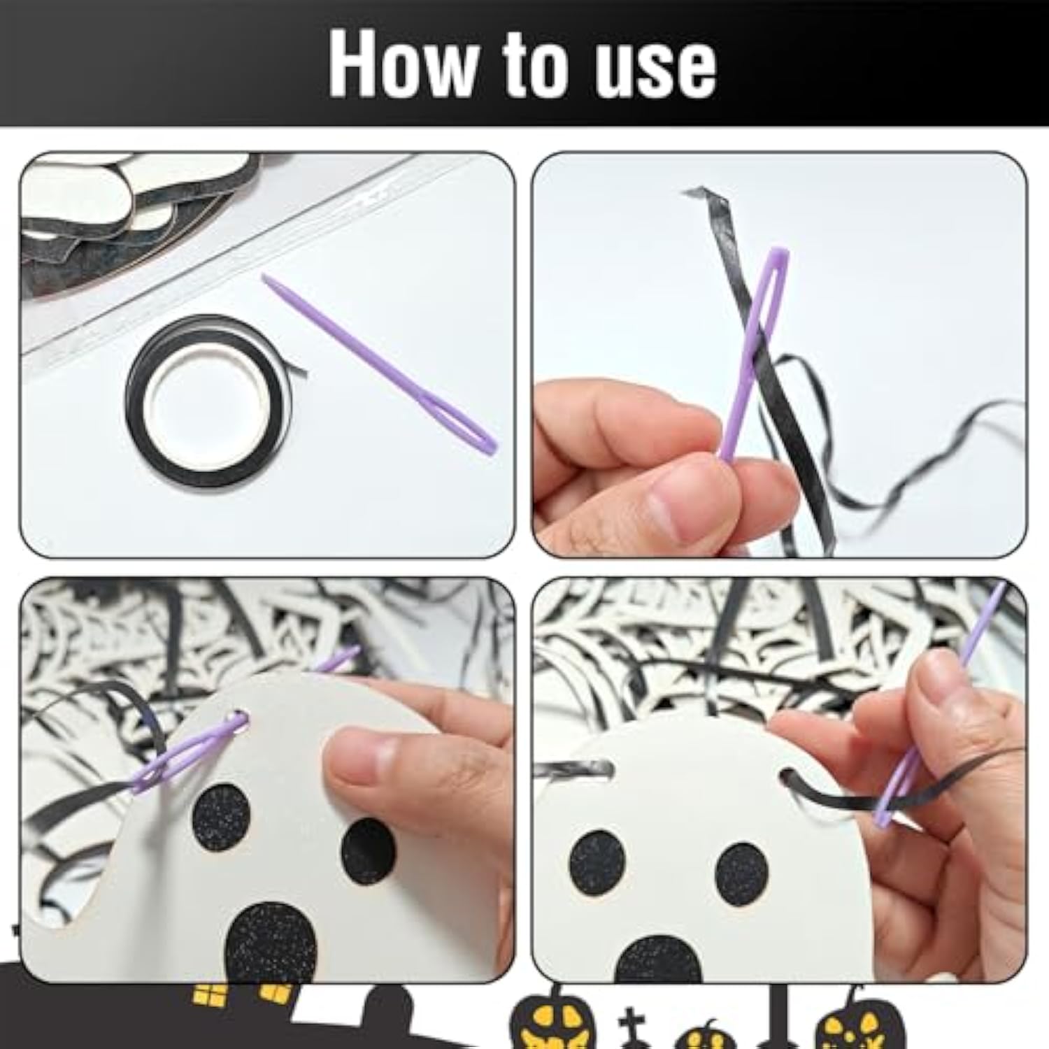 Bat Halloween Banner Scary Party Decorations Thriller Role Playing Party Decor