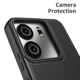 Blu View 5 Case with Tempered Glass Screen Protector Dual Layer Black