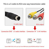 4 Pin S-Video To 3 Rca Av Female Cable For Tv Pc Computer Video Av Projector F