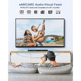 8K Hdmi Arc/Earc Cable For Soundbar 6.6Ft, Earc Hdmi Cable 2.1 Dolby Atmos 48G