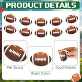 Football Party Banner Decorations, Pre-Strung 6 Packs Football Garlands Background Hanging Paper Cutouts Banner Flags For Supplies Sports Birthday Party Favors Home Decorations