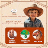 Western Balloons 5Pcs Cowboy Hat, Horse, Cactus & Boots for Rodeo Party Decor