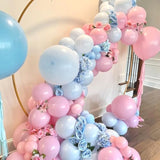50pcs Pink Blue White Balloons – Gender Reveal & Baby Shower Party Decoration Kit