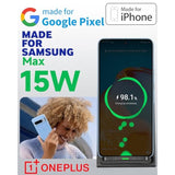 Wireless Phone Charger For Google Pixel 3 4 Xl 5 6 7 8 9 Pro Android & Iphone 16-15W Fast Qi Wireless Charging Station For Samsung Galaxy S25 S24 S23 S22 Z Flip Fold Oneplus (Black)