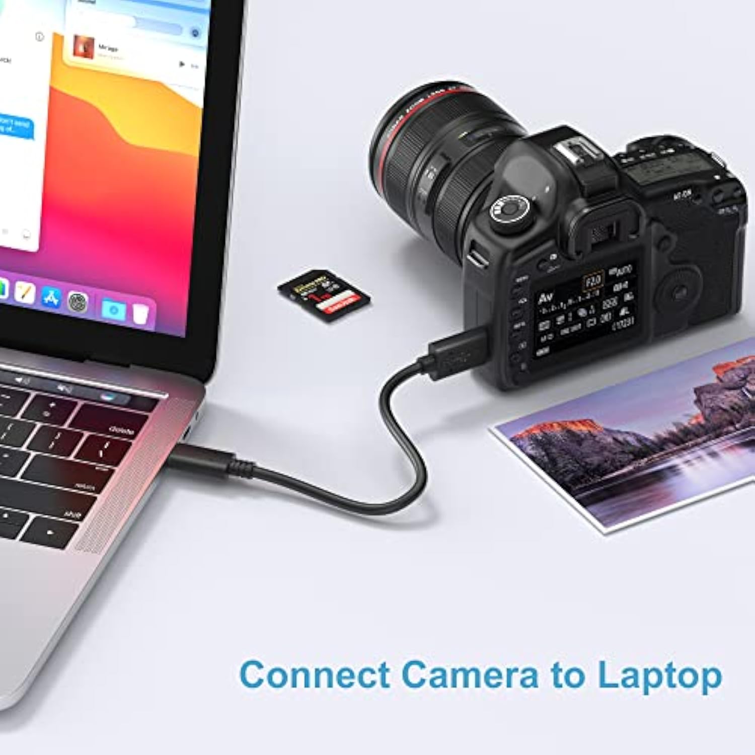 Short Micro B To Usb C Cable, 8 Inch External Hard Drive Cord Usb 3.1 Gen1 Fas