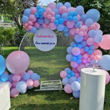 67-Pack Pink & Blue 12" Balloons Gender Reveal Party Decor