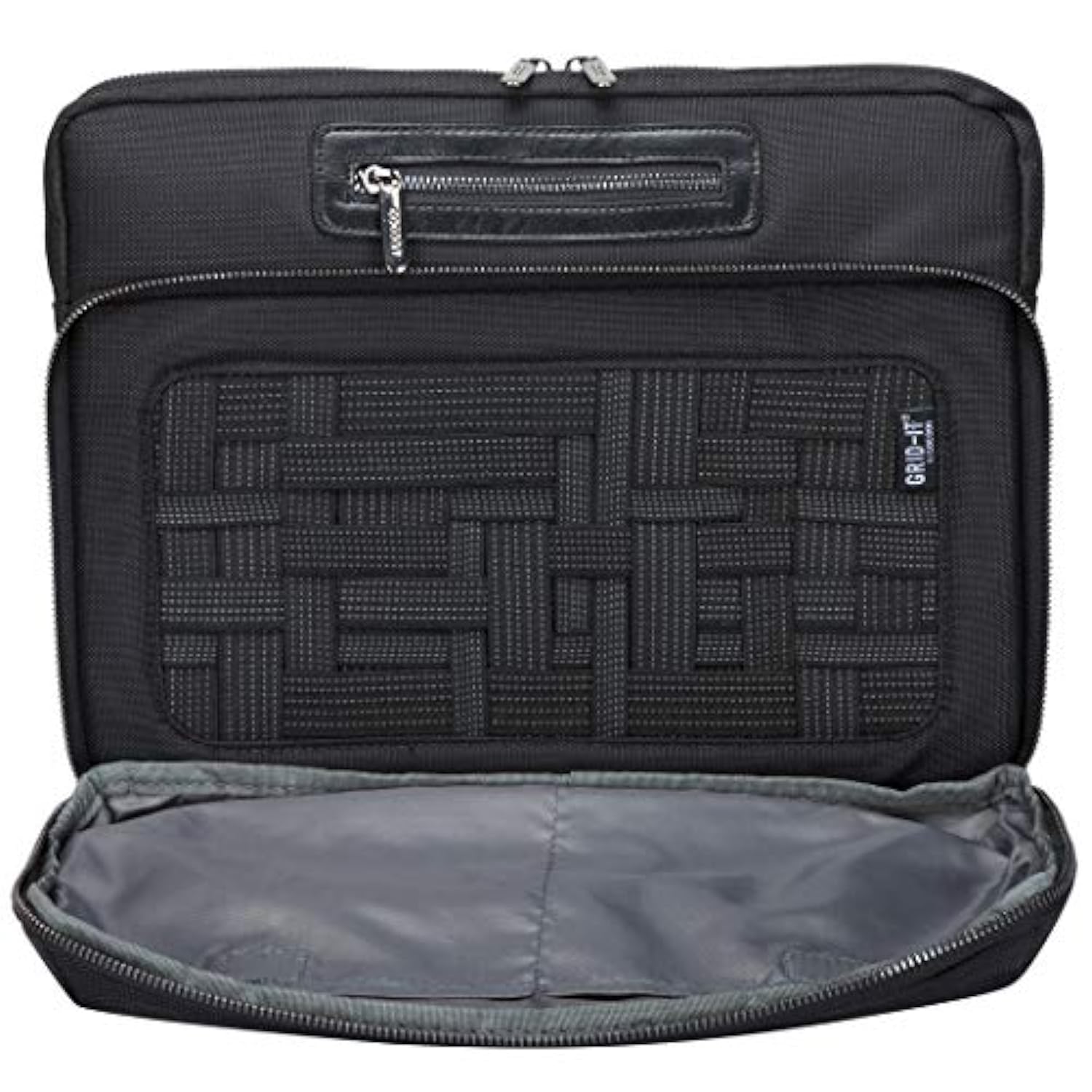 Cocoon MCS2305BK Buena Vista 13" Laptop Sleeve with Built-in Grid-IT! Accessory Organizer (Black)