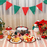 50 Pcs Christmas Paper Plates 10'' X 12'' Oval Disposable Plates Winter Floral Paper Plates Poinsettias Theme Platters For Merry Christmas Supplies Holiday Picnic Dinner Party Tableware