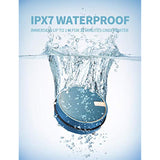 C12 Ipx7 Waterproof Shower Bluetooth Speaker, Portable Small Speaker, Speakers Bluetooth Wireless Loud Clear Sound Support Tf Csuard Ction Cup For Outdoor Kayak Canoe Beach Gift (Navy)