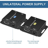 Hdmi Extender Over Single Cat5E/6 Hdmi Over Ethernet Up To 200Ft Repeater Balu