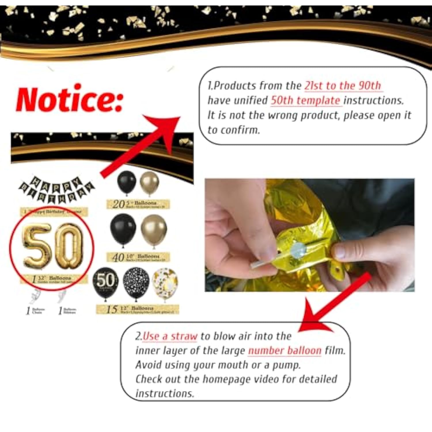 70Th Birthday Decorations Men Women, Black And Gold 70Th Birthday Balloons Set Party Decorations With Happy 70Th Birthday Decorations Banner?Black Gold Decor For 70Th Birthday Party