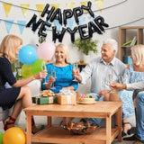2026 Balloons Black New Year Party Supplies for Eve Celebration