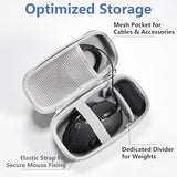 Hard Travel Mouse Case Compitable With Logitech G Pro X Superlight, Gpx2, G305, G502, G703, Mx Master 3S/3, M720, Mx Anywhere 2S/3/3S, Fits Wired Wireless Gaming & Productivity Mice (Grey)