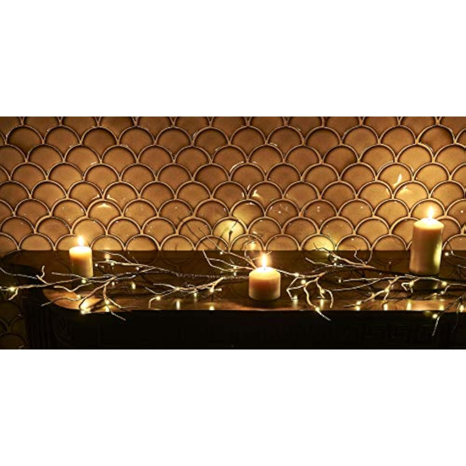 Lighted Garland Snow Flocked 6Ft 48 Led Battery Operated Pre-Lit Twig Vine Winter Christmas Party Decoration Indoor Outd