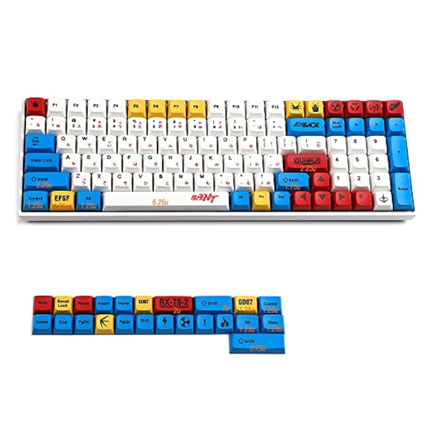 Pbt Keycaps Zda Similar To Xda Japanese Keycap Dye Sub For Mx Keyboard 104 87