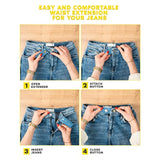 Denim Waist Extender Button For Jeans And Skirt Comfy Metal Buttons 4