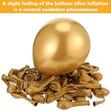 100 Pieces 5 Inch Metallic Balloons Decorative Latex Balloons For Birt