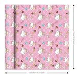 Wrapping Paper 2 Rolls 43 Cm X 3 M Wrapping Paper Wrap Pack For Children'S Birthday Party Storage Festive Decoration (Pink)