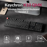 K10 Version 2 Full Size 104 Keys Bluetooth Wireless Mechanical Gaming Keyboard For Mac Windows Super Red Switch White Led Backlight/Usb C Wired Computer Keyboard
