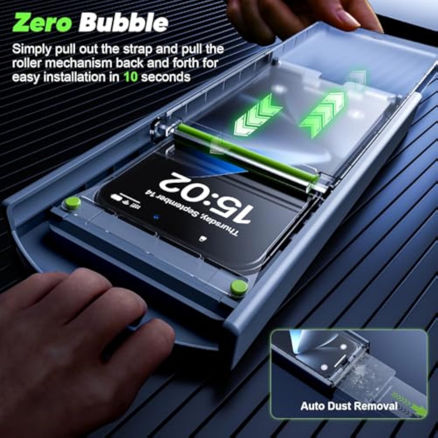 For Iphone 16 Pro Max Screen Protector - [Top 9H+ Tempered Glass] [Zero Bubble] [Auto Dust-Remove] Hd Military Grade 10X Shatterproof Full Coverage Protection Easy Install, 4 Pack