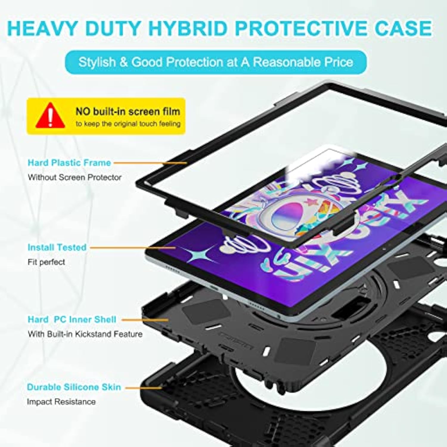 Lenovo Tab M10 Plus Case 10.6 Inch 2022 3Rd Gen (Tb-125F/Tb-128F) With Stand H