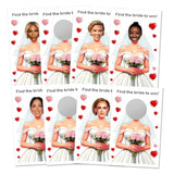 Find The Bride To Win Bridal Shower Scratch Off Game, 40 Pack, Fun & Easy Wedding Shower Game For Guests, Engagement Party, Bachelorette Party, And Bride-To-Be Celebration Scratch Off Cards.