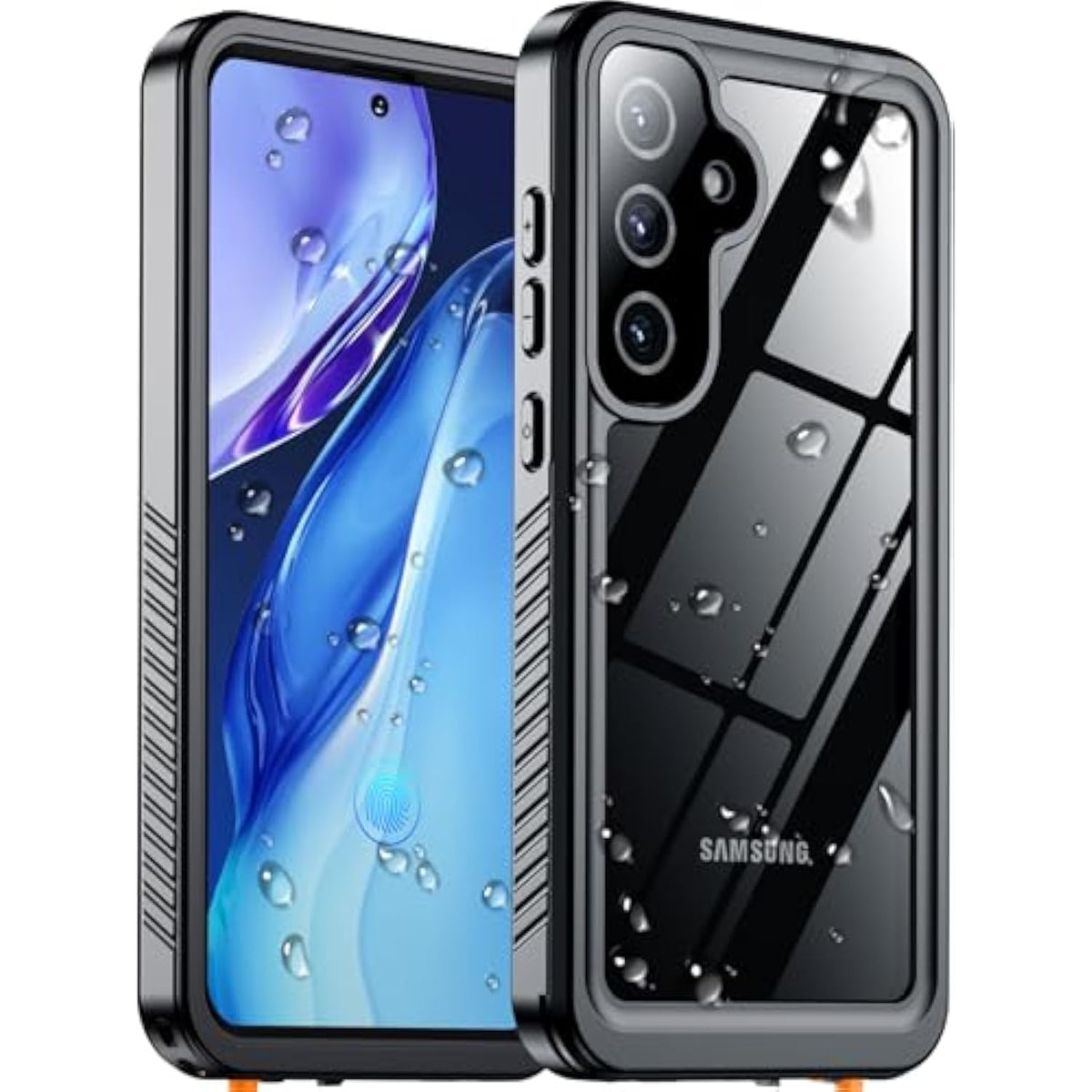 Samsung Galaxy S25 Plus Waterproof Case, Shockproof, Lens & Screen Protector, Black