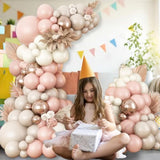 107pcs Ivory White Balloon Arch Kit – Boho Garland for Baby Shower & Weddings