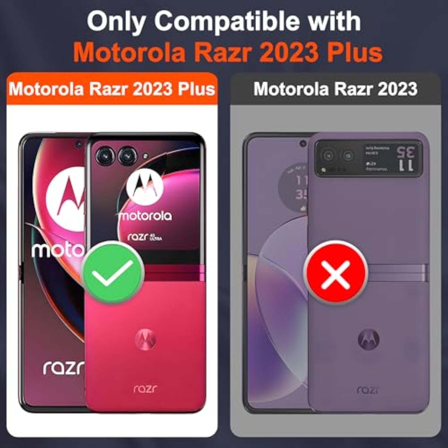 For Motorola Razr Plus 2023 Case, Heavy Duty Shockproof With 360° Rotation Metal Kickstand [Military Grade] Protective Case For Moto Razr+ 2023, Black
