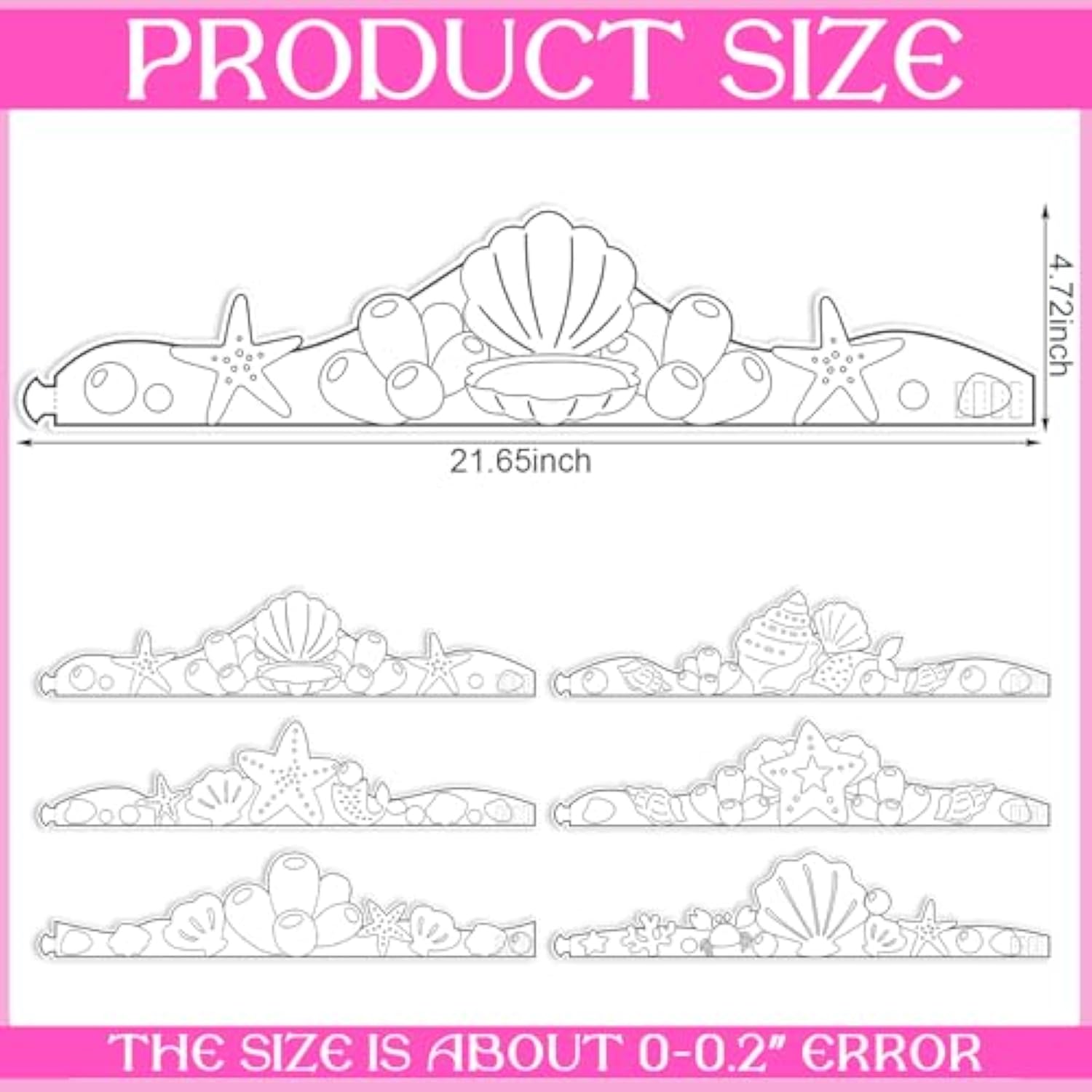 24 Pcs Diy Mermaid Crown Color Your Own Mermaid Activities For Ocean Themed Sunday School Classroom Kids Crafts Activities