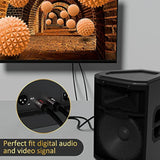 Rca To 1/4 Cable 4 Feet, Dual 1/4 Inch Ts To Double Rca Stereo Audio Interconn