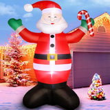 Christmas Inflatables Outdoor Decorations, 6 Ft Santa Claus Christmas Decor For Front Back Yard Garden Lawn, Blow Up Inf