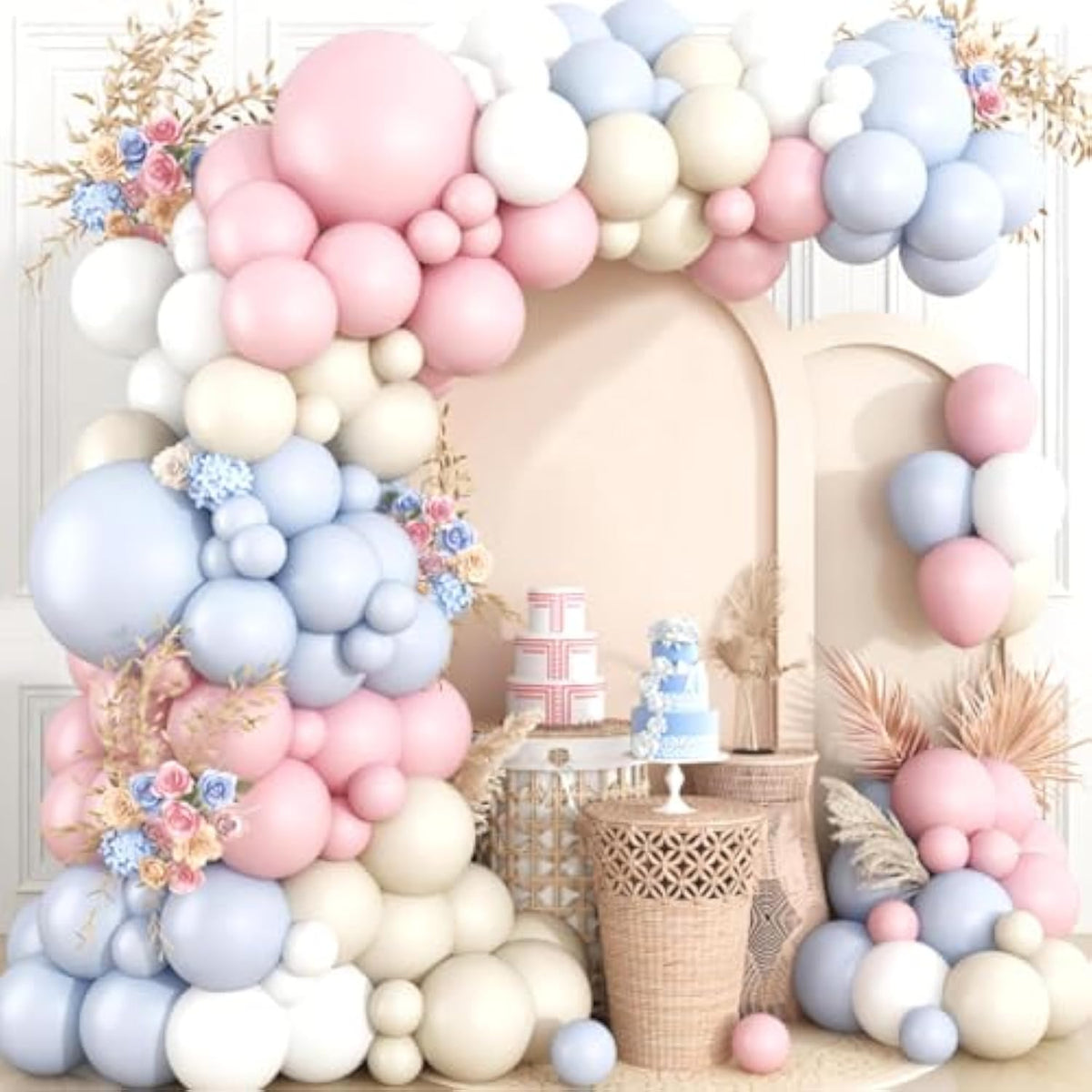 Balloon Garland, Ballon Arch, Pastel Balloon Arch Kit, 108-Piece Pastel Set, Versatile Party Decorations For Birthday, Spring & Rustic Farmhouse Celebrations