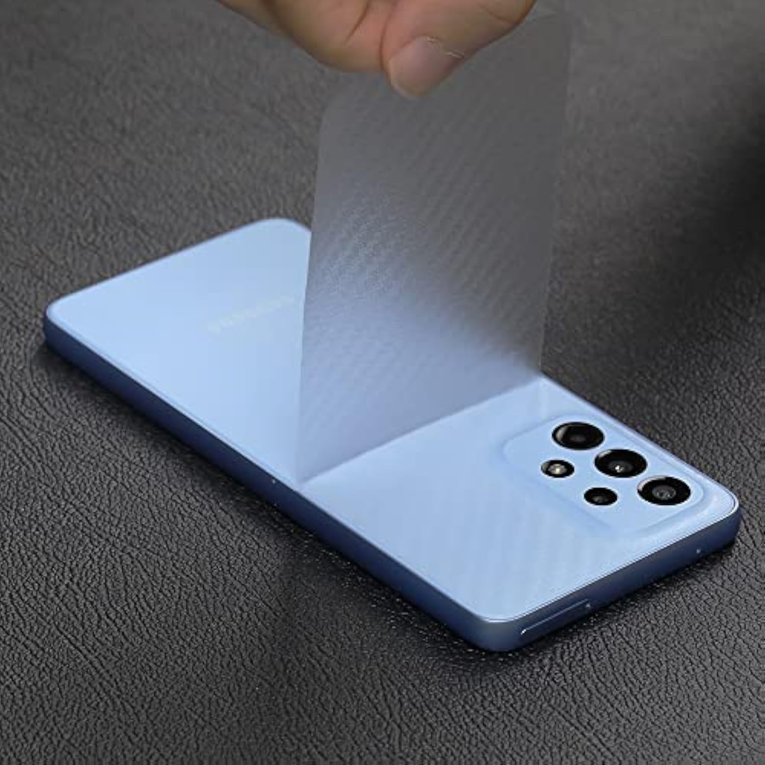 Screen Protector For Samsung Galaxy A33 5G (6.4 Inches),With 2Pcs Tempered Glass,1Pc Camera Lens Protector,1Pc Backing Carbon Fiber Film [Fingerprint Reader,Easy To Install]