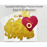 Happy Birthday To My Love Banner - Gold Happy Birthday Banner Sign Garland For Birthday Party Decoration