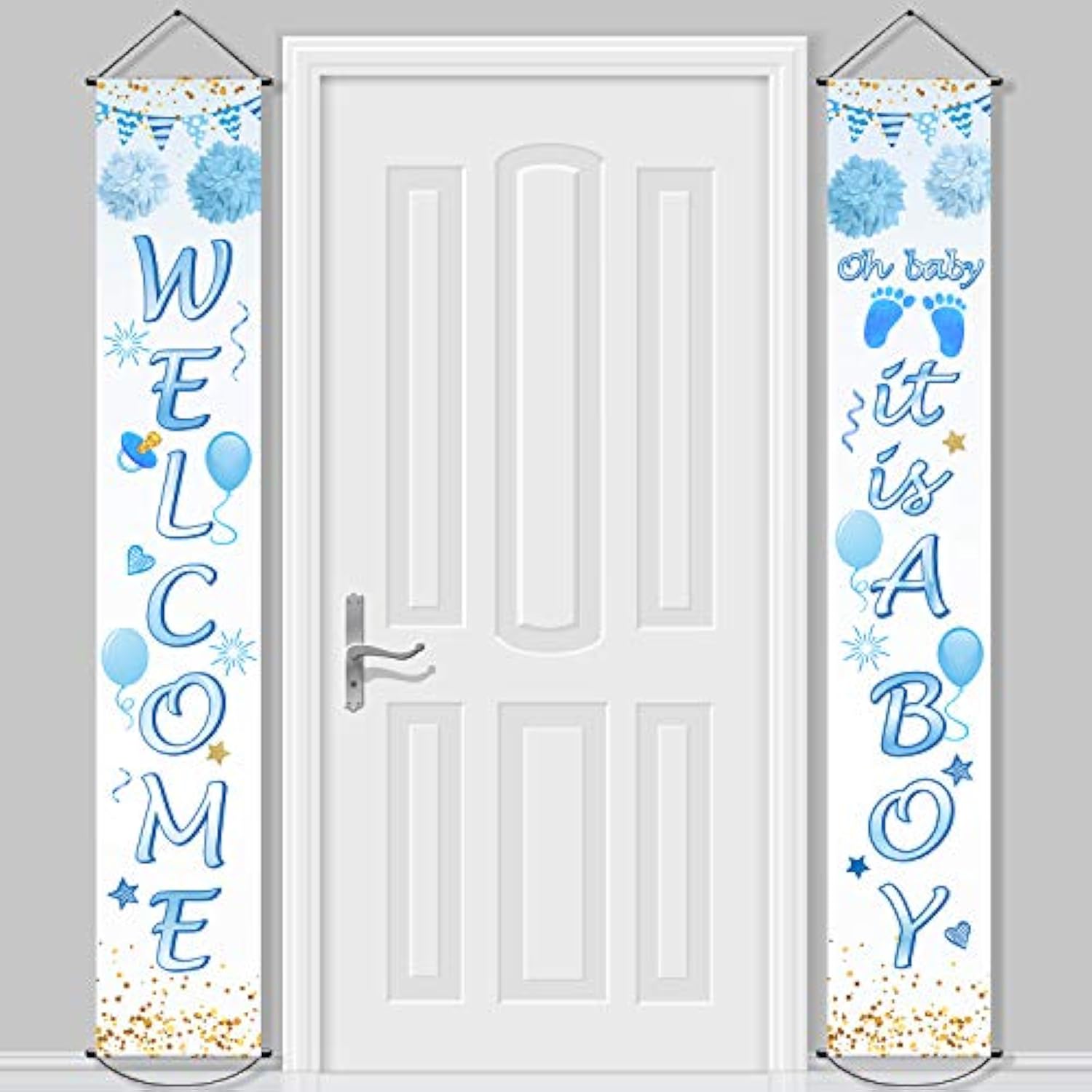 Baby Shower Decorations 71 X 12 Inch Welcome It Is A Boy Banner Backdrop Background Door Hanging Porch Sign For Baby Shower Gender Reveal Party Photo Prop Backdrop Supplies