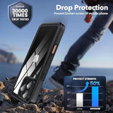For Iphone 16 Pro Max Case Waterproof, [Anti Spy] Privacy Screen Protector For Iphone 16 Pro Max, [Ip68 Under Water] Heavy Duty Full-Body Shockproof Phone Case, Black