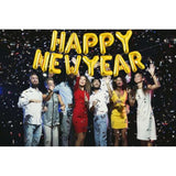 16 Inch Gold Happy New Year 2025 Balloons Party Supplies