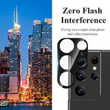 4-Pack Samsung Galaxy S22 Ultra Camera Lens Protector 9H Tempered Glass