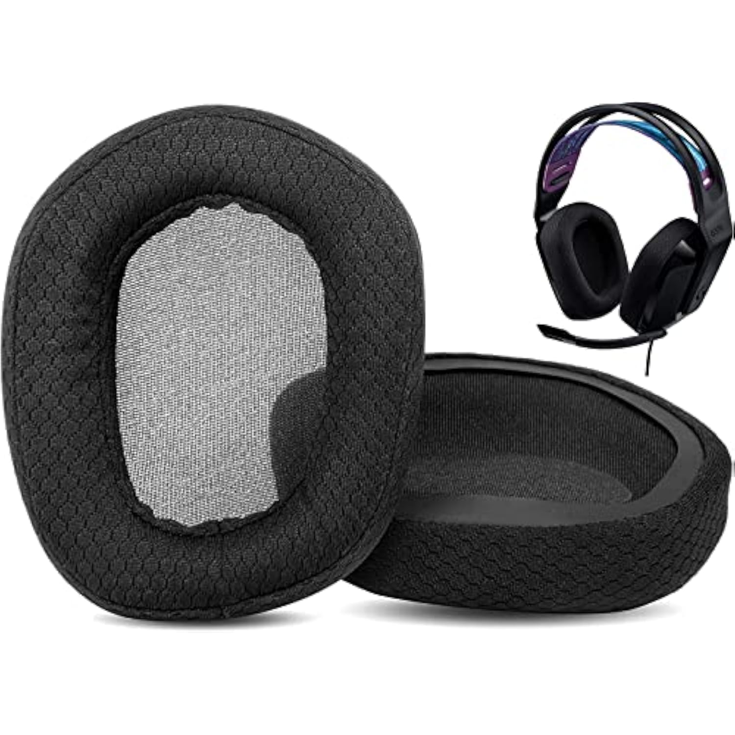 Headphone Ear Pads Cushion Memory Foam Replacement-Earpads Compatible With Logitech G335 Wired Gaming Headphones