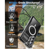 Samsung Galaxy S24 Ultra IP68 Waterproof Case, Magnetic, Black Protection