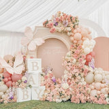 151pcs Boho Balloon Arch Kit - Dusty Pink, White Sand & Ivory for Party Decor