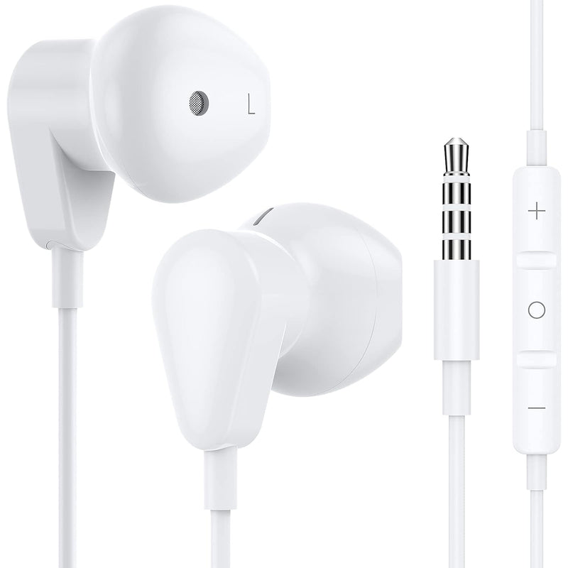 Aux Earbuds Earphones For Galaxy A11 A20 A71, 3.5Mm Wired Headphones With Mic,