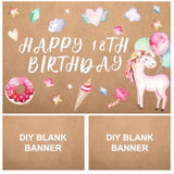 3 Pcs Large Blank Kraft Paint Paper Banners Diy Blank Banners For Indoor Display, Kraft Paper Banner For Wall Signs Painting Birthday Graduation Wedding Party Decoration(3 X 4 Feet)